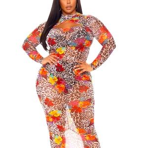 In The Mood For Love Midi Dress Sz 1X